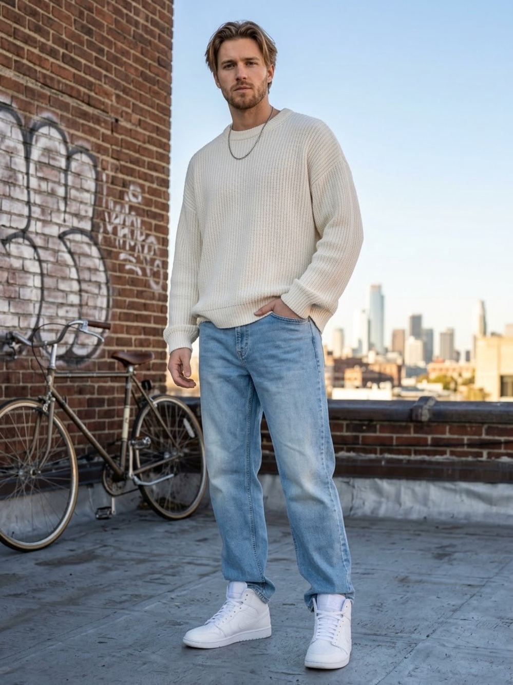 Old Navy Men's Light Blue Relaxed Jeans